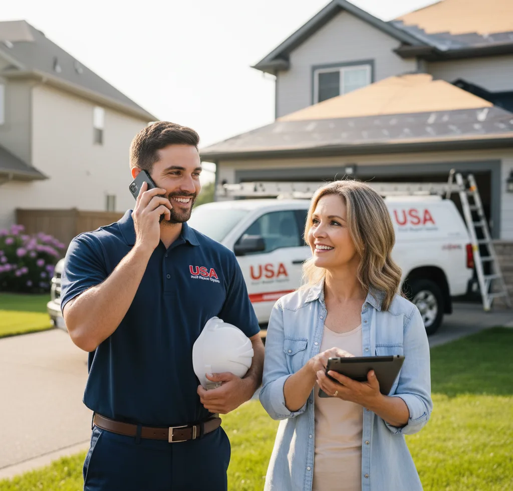 USA Roof Repair Experts customer support in Amelia